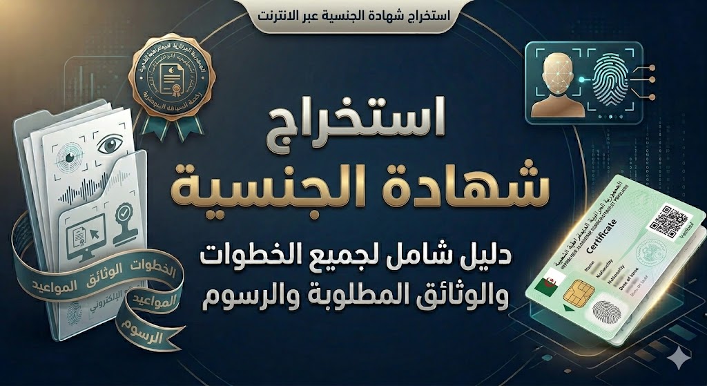 استخراج شهادة الجنسية عبر الانترنت