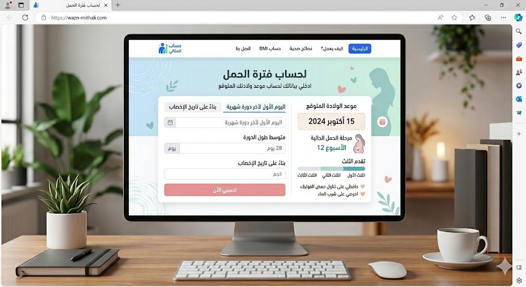 حساب فترة الحمل