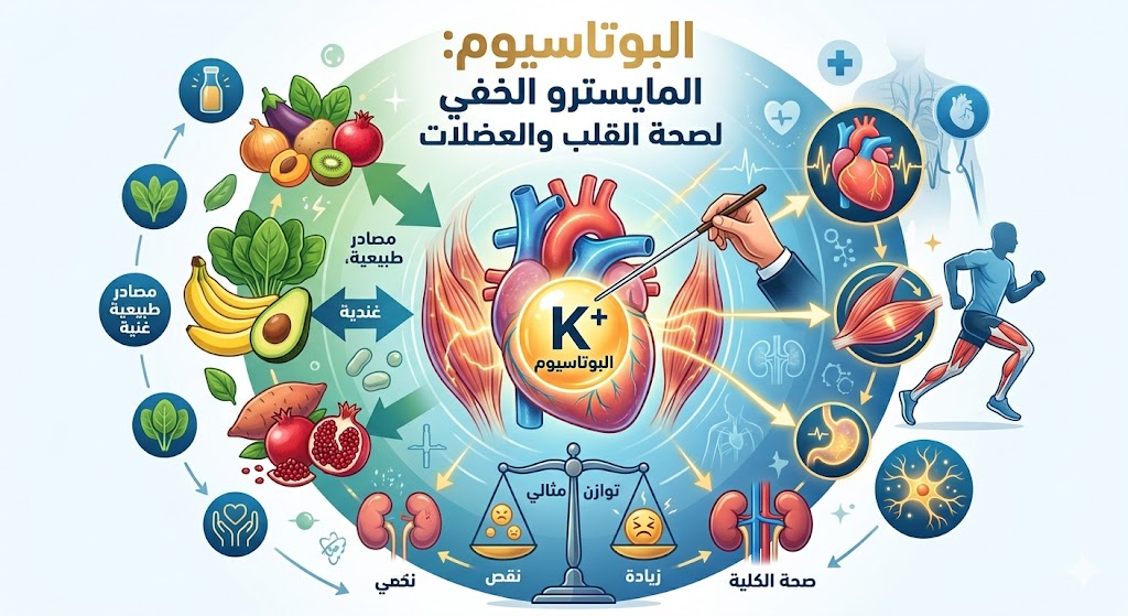 البوتاسيوم: المايسترو الخفي لصحة القلب والعضلات
