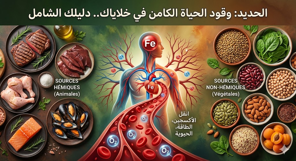 الحديد وقود الحياة الكامن في خلاياك