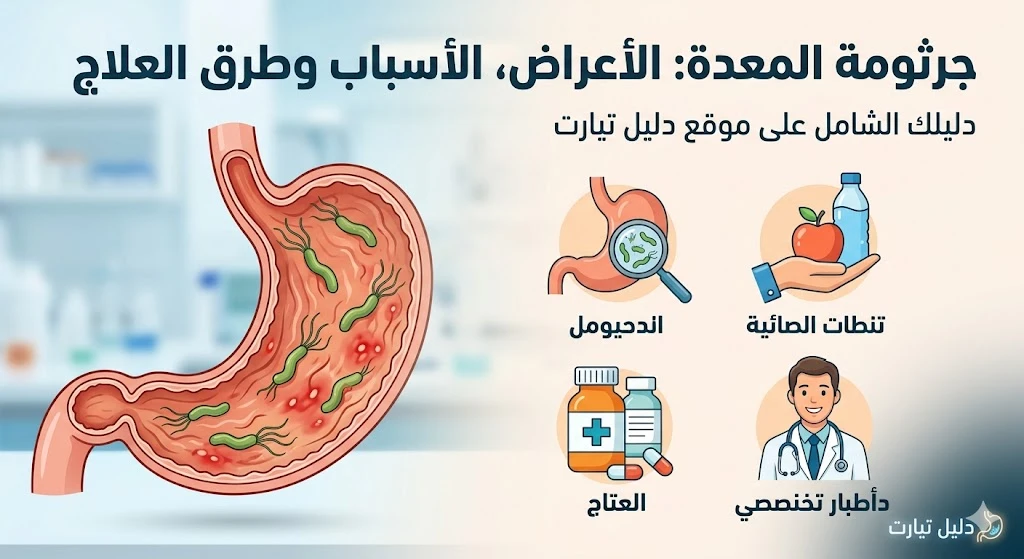 جرثومة المعدة: الأعراض، الأسباب وطرق العلاج