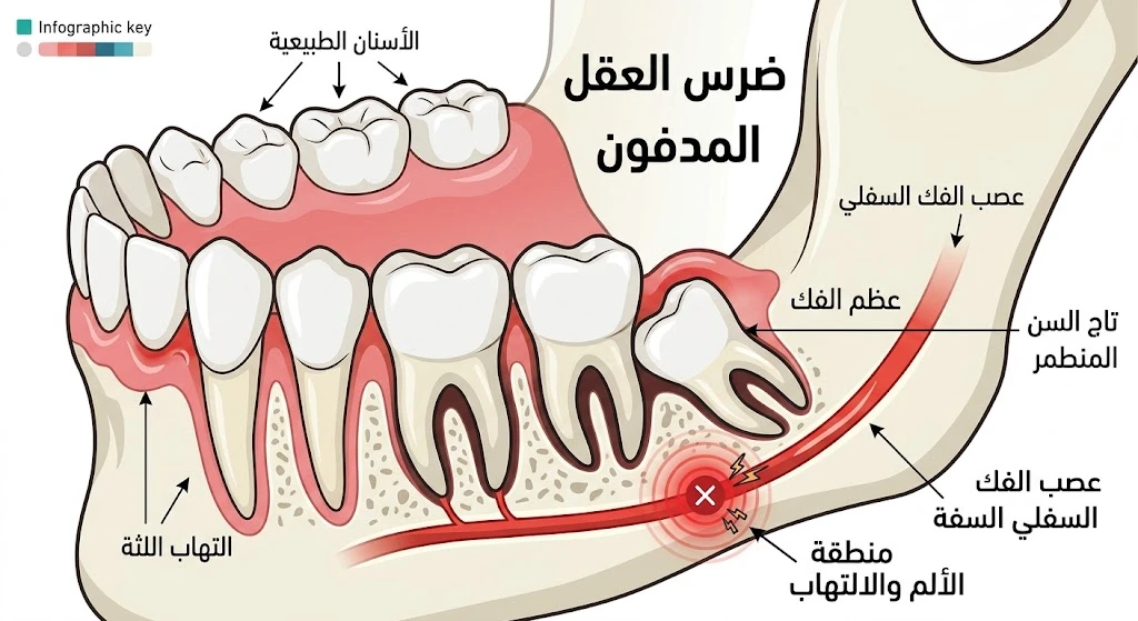 ضرس العقل المدفون