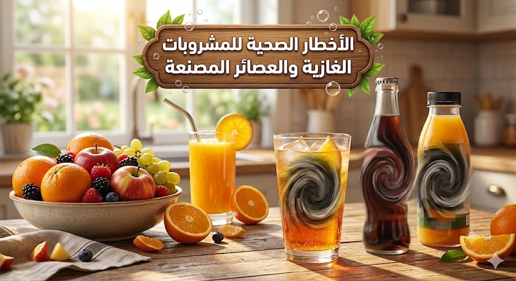 الأخطار الصحية للمشروبات الغازية والعصائر المصنعة